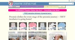 Desktop Screenshot of preemieclothesmart.com